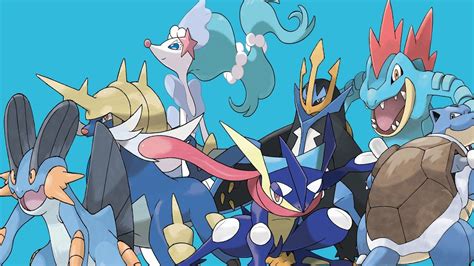 blastoise vs greninja|Ultimate comparison of all Water type starters final.